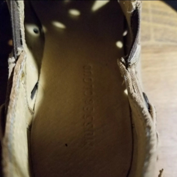 Anthropologie Coolise Musse & Cloud Cut Out Leather  Western Ankle Boot Sz 6 - Picture 6 of 13